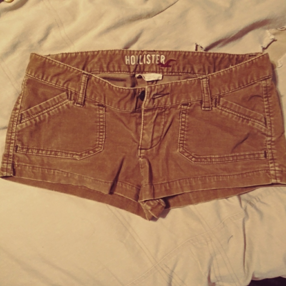 Hollister Khaki Corduroy shorts